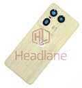 [5S58C24472] Motorola XT2401 Edge 50 Ultra Back / Battery Cover - Gold / Nordic Wood