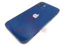 [IP12BH-BL-B] Apple iPhone 12 Back / Battery Cover + Small Parts - Blue (Pulled - Grade B)