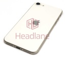 [IPSE3BH-SL-A] iPhone SE (3rd Gen) Back / Battery Cover + Small Parts - Starlight (Pulled - Grade A)