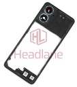 [5S58C23906] Motorola XT2421-3 XT2421-4 XT2421-5 Moto G04 Middle Cover / Chassis - Concord Black