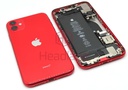 [IP11BH-RD-C] Apple iPhone 11 Back / Battery Cover + Small Parts - Red (Pulled - Grade C)