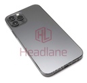 [IP12PRBH-GR-A] Apple iPhone 12 Pro Back / Battery Cover + Small Parts - Graphite (Grade A)