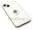[IP13BH-SL-C] iPhone 13 Back / Battery Cover + Small Parts - Starlight (Pulled - Grade C)