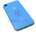 [IPXRBH-BL-B] Apple iPhone XR Back / Battery Cover + Small Parts - Blue (Pulled - Grade B)