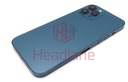 [IP12PMBH-PB-B] iPhone 12 Pro Max Back / Battery Cover + Small Parts - Blue (Pulled - Grade B)