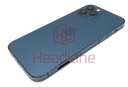 [IP12PRBH-BL-B] Apple iPhone 12 Pro Back / Battery Cover + Small Parts - Blue (Grade B)