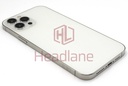 [IP12PMBH-SL-C] iPhone 12 Pro Max Back / Battery Cover + Small Parts - Silver (Pulled - Grade C)