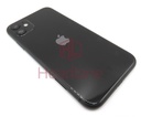 [IP11BH-BK-NC-A] Apple iPhone 11 Back / Battery Cover + Small Parts - Black (Pulled - Grade A) (No Camera)