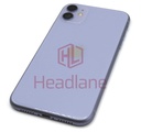 [IP11BH-PR-NC-B] Apple iPhone 11 Back / Battery Cover + Small Parts - Purple (Pulled - Grade B) (No Camera)