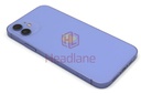 [IP12BH-PR-NC-C] iPhone 12 Back / Battery Cover + Small Parts - Purple (Pulled - Grade C) (No Camera)