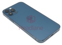 [IP12PRBH-BL-NC-B] Apple iPhone 12 Pro Back / Battery Cover + Small Parts - Blue (Grade B) (No Camera)