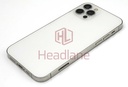 [IP12PRBH-SL-NC-C] Apple iPhone 12 Pro Back / Battery Cover + Small Parts - Silver (Grade C) (No Camera)