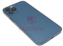 [IP12PMBH-BL-NC-B] iPhone 12 Pro Max Back / Battery Cover + Small Parts - Blue (Pulled - Grade B) (No Camera)