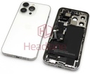 [IP13PRBH-SL-NC-C] iPhone 13 Pro Back / Battery Cover + Small Parts - Silver (Pulled - Grade C) (No Camera)