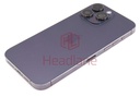 [IP14PMBH-DP-NC-B] iPhone 14 Pro Max Back / Battery Cover + Small Parts - Purple (Pulled - Grade B) (No Camera)