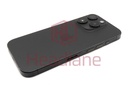 [IP15PRBH-BT-C] iPhone 15 Pro Back / Battery Cover + Small Parts - Black Titanium (Pulled - Grade C)