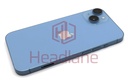 [IP14BH-BL-C] iPhone 14 Back / Battery Cover + Small Parts - Blue (Pulled - Grade C)