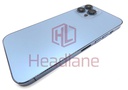 [IP13PMBH-B-B] iPhone 13 Pro Max Back / Battery Cover + Small Parts - Blue (Pulled - Grade B)