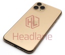 [IP11PRBH-GD-C] Apple iPhone 11 Pro Back / Battery Cover + Small Parts - Gold (Pulled - Grade C)