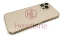 [IP12PMBH-GL-NC-A] iPhone 12 Pro Max Back / Battery Cover + Small Parts - Gold (Pulled - Grade A) (No Camera)