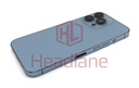 [IP13PRBH-BL-NC-A] iPhone 13 Pro Back / Battery Cover + Small Parts - Blue (Pulled - Grade A) (No Camera)