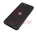 [IPSE2BH-BK-NC-B] iPhone SE (2nd Gen) Back / Battery Cover + Small Parts - Black (Pulled - Grade B) (No Camera)