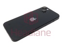 [IP14PBH-BK-C] iPhone 14 Plus Back / Battery Cover + Small Parts - Black (Pulled - Grade C)