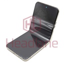 [5D68C23025] Motorola XT2323 Razr 40 Main / Inner LCD Display / Screen + Touch - Vanilla Cream