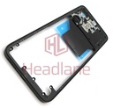[1610110000854A] Xiaomi Redmi 13 Middle Cover / Chassis - Black