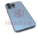 [IP13PRBH-BL-B] iPhone 13 Pro Back / Battery Cover + Small Parts - Blue (Pulled - Grade B)
