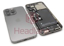 [IP13PRBH-GR-B] iPhone 13 Pro Back / Battery Cover + Small Parts - Graphite (Pulled - Grade B)