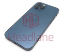 [IP12PRBH-BL-NC-C] Apple iPhone 12 Pro Back / Battery Cover + Small Parts - Blue (Grade C) (No Camera)