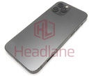 [IP12PRBH-GR-NC-C] Apple iPhone 12 Pro Back / Battery Cover + Small Parts - Graphite (Grade C) (No Camera)