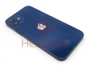 [IP12BH-BL-NC-B] Apple iPhone 12 Back / Battery Cover + Small Parts - Blue (Pulled - Grade B) (No Camera)
