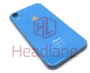 [IPXRBH-BL-NC-B] Apple iPhone XR Back / Battery Cover + Small Parts - Blue (Pulled - Grade B) (No Camera)