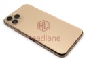 [IP11PRBH-GD-NC-B] Apple iPhone 11 Pro Back / Battery Cover + Small Parts - Gold (Pulled - Grade B) (No Camera)