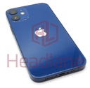 [IP12MBH-BL-A] Apple iPhone 12 Mini Back / Battery Cover + Small Parts - Blue (Pulled - Grade A)
