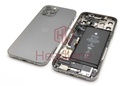 [IP12PRBH-GR-NC-B] Apple iPhone 12 Pro Back / Battery Cover + Small Parts - Graphite (Grade B) (No Camera)