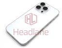 [IP14PRBH-SL-C] iPhone 14 Pro Back / Battery Cover + Small Parts - Silver (Pulled - Grade C)