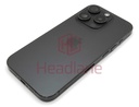 [IP15PRBH-BT-NC-C] iPhone 15 Pro Back / Battery Cover + Small Parts - Black Titanium (Pulled - Grade C) (No Camera)
