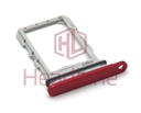 [GH98-50224D] Samsung SM-F766 Galaxy Z Flip7 SIM Card Tray - Coralred