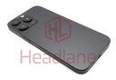 [IP15PMBH-BKT-C] Apple iPhone 15 Pro Max Back / Battery Cover + Small Parts - Black Titanium (Pulled - Grade C)