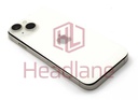 [IP14BH-SL-B] iPhone 14 Back / Battery Cover + Small Parts - Starlight (Pulled - Grade B)