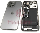 [IP13PRBH-GR-C-NC] iPhone 13 Pro Back / Battery Cover + Small Parts - Graphite (Pulled - Grade C) (No Camera)