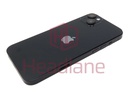 [IP14PBH-MN-C] iPhone 14 Plus Back / Battery Cover + Small Parts - Black (Pulled - Grade C)