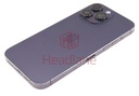 [IP14PMBH-DP-B-NC] iPhone 14 Pro Max Back / Battery Cover + Small Parts - Purple (Pulled - Grade B) (No Camera)