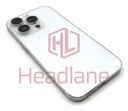 [IP14PRBH-SL-C-NC] iPhone 14 Pro Back / Battery Cover + Small Parts - Silver (Pulled - Grade C) (No Camera)