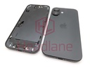[IP16BH-BK-A] Apple iPhone 16 Back / Battery Cover + Small Parts - Black (Pulled - Grade A)