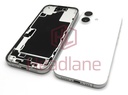 [IP16BH-WT-A] Apple iPhone 16 Back / Battery Cover + Small Parts - White (Pulled - Grade A)