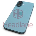[IP16BH-TL-A] Apple iPhone 16 Back / Battery Cover + Small Parts - Teal (Pulled - Grade A)